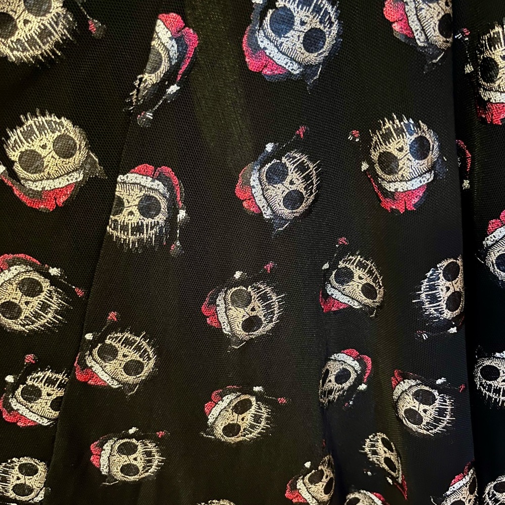 Blackmilk Route 666 Santa Claws Handkerchief Maxi Dress High Low Jackskellington - Picture 9 of 10